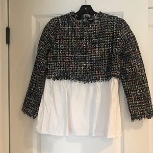 Multi-colored Sweater/shirt with sparkle stitch